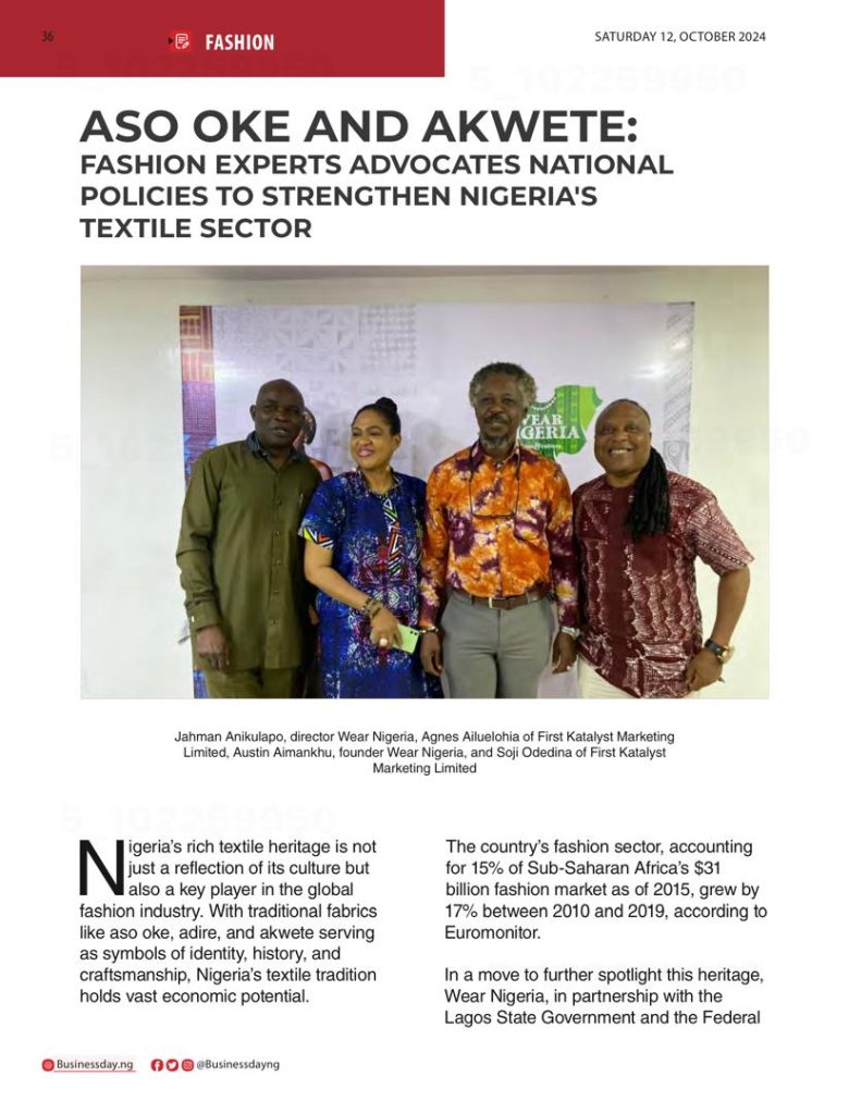 Fashion Experts Advocates National Policies to Strengthen Nigeria's Textile